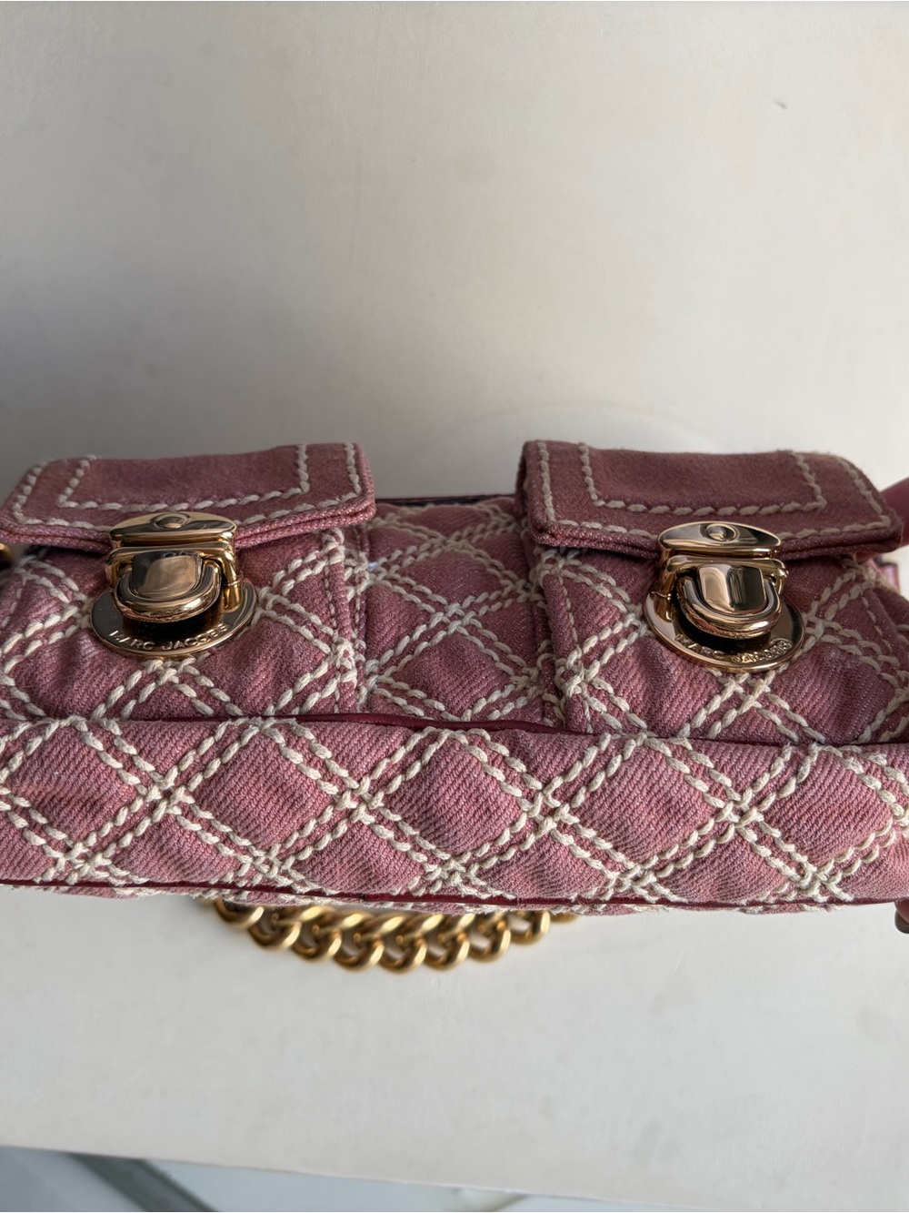 Marc Jacobs Vintage Quilted Denim Cammie Shoulder Bag - Picture 4 of 12